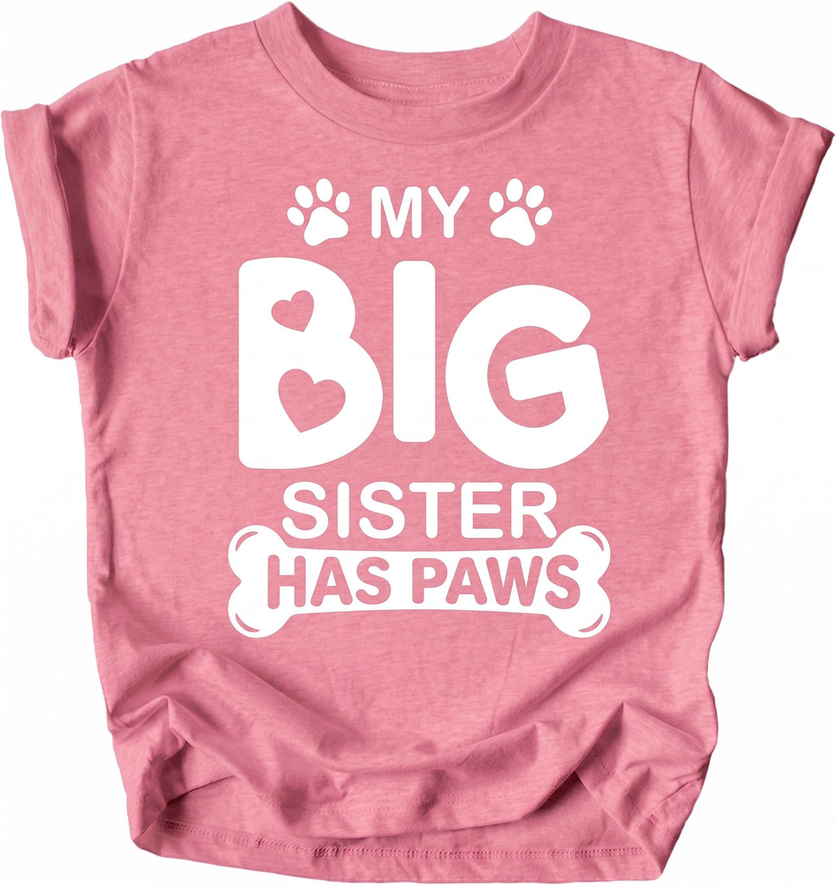 My Big Sister Has Paws Baby Bodysuit, Dog Sibling Pregnancy Announcement, Cute Toddler Girl Shirt, Fur Baby Reveal Outfit, New Mom Gift