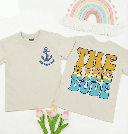 Personalized Ring Dude Bodysuit, Custom Ring Bearer Proposal, Baby Boy Wedding Outfit, Funny Ring Security Shirt, Baby Boy Gift