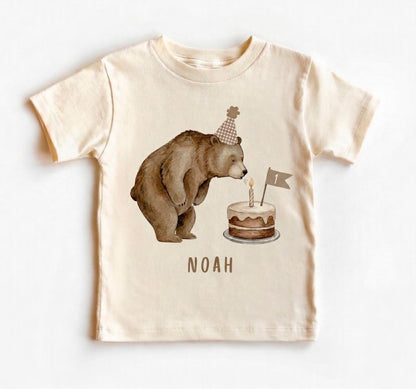 Personalized Beary First Birthday Outfit, Custom Bear 1st Birthday Shirt, Woodland 1st Birthday Bodysuit, Baby Boy Girl Bear Party Gift