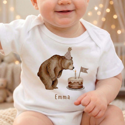 Personalized Two Sweet Bear 2nd Birthday Outfit, Custom Bear Two Toddler Shirt, Neutral Second Bday Boy Girl Gift