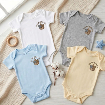Big Bro Club Shirt, Toddler Brother Announcement Tee, Cotton Boys Top