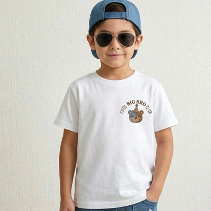 Big Bro Club Shirt, Toddler Brother Announcement Tee, Cotton Boys Top