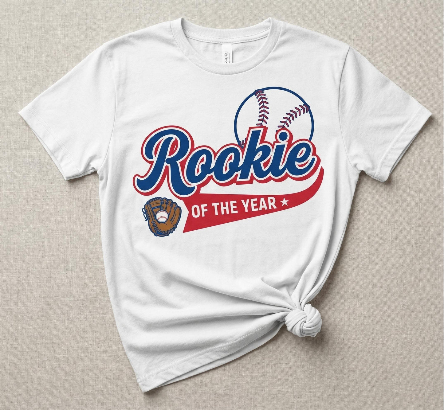 Rookie of the Year Shirt, Custom Baseball Family Matching Tees, 1st Birthday Personalized Mama Dada Brother Outfit, Tshirt Baseball for Son