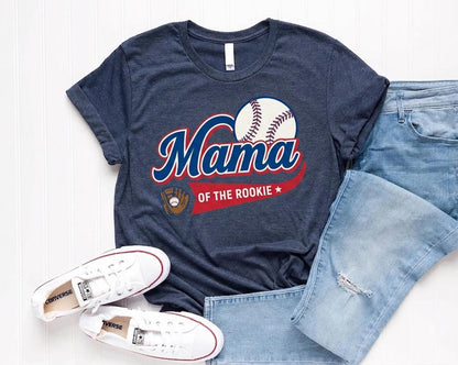 Rookie of the Year Shirt, Custom Baseball Family Matching Tees, 1st Birthday Personalized Mama Dada Brother Outfit, Tshirt Baseball for Son