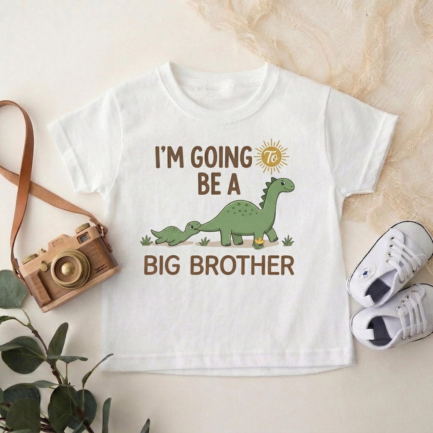 I'm Going To Be A Big Brother Shirt, Big Dino Little Dino Sibling Reveal, Dinosaur Pregnancy Announcement Boy, Toddler Promoted To Bro Tee