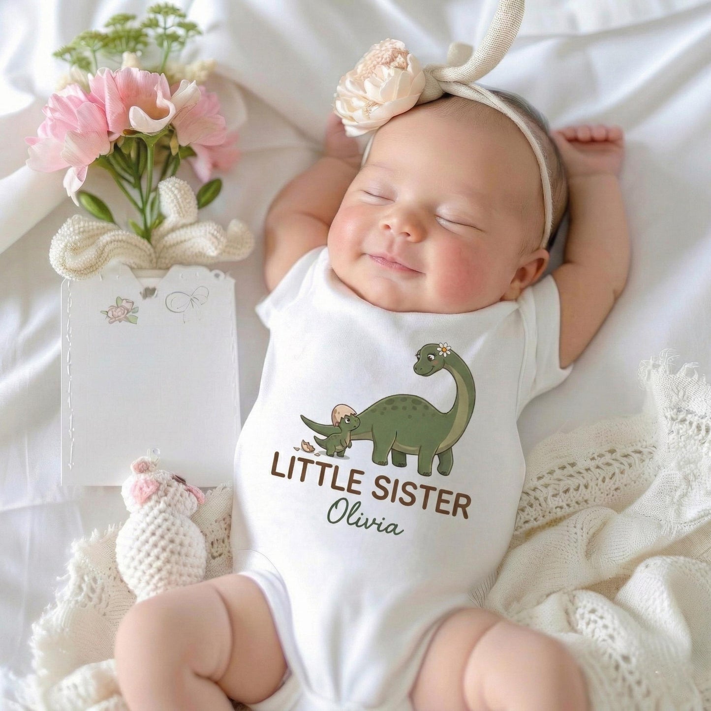 Personalized Dinosaur Sibling Shirts, Big Brother Little Sister Matching Outfit, Promoted to Big Brother 2026, Pregnancy Reveal Gift