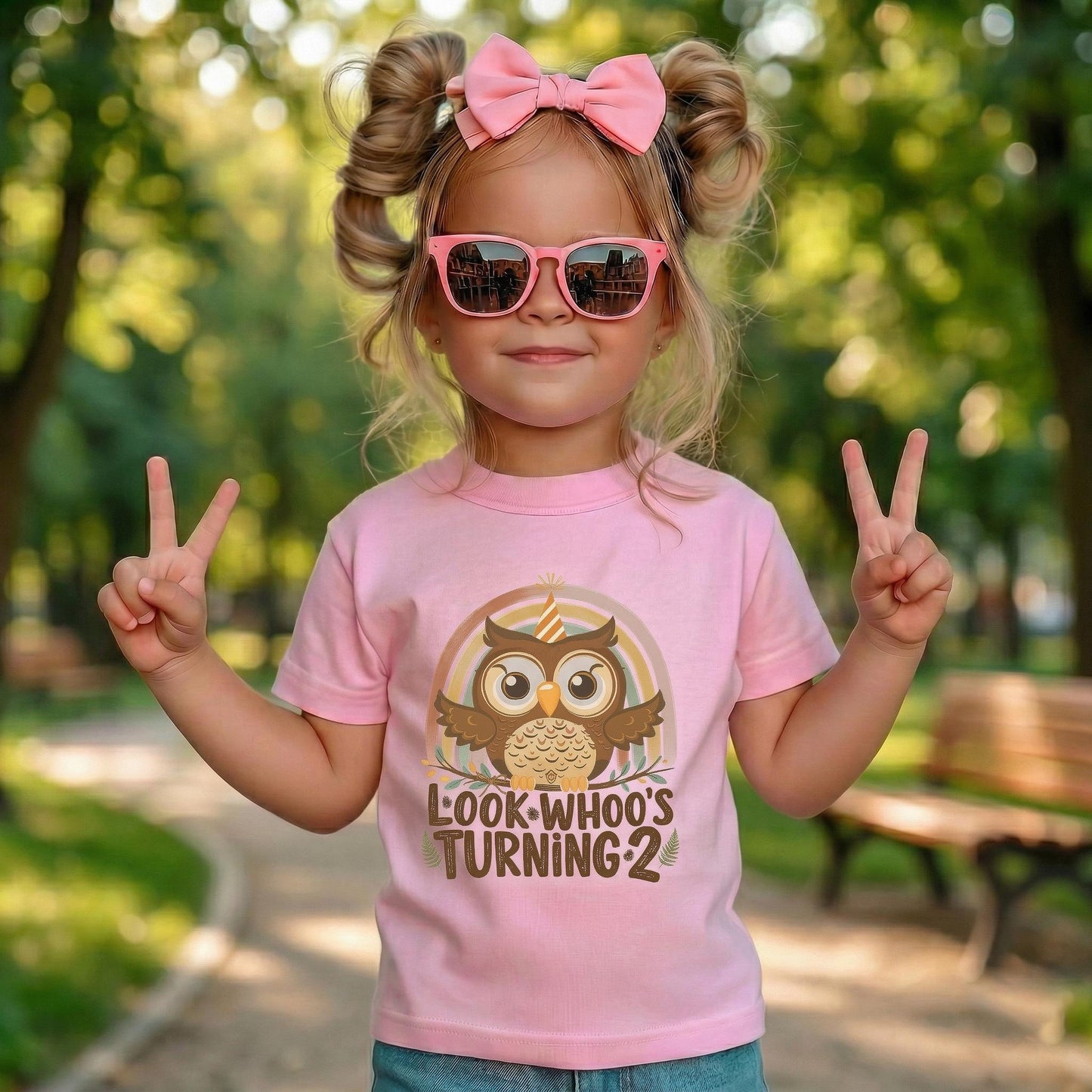 Boho Owl 2nd Birthday Shirt, Look Whoos Turning 2 Outfit, Woodland Two Year Old Tee, Cute Toddler Party Top, Second Bday Gift