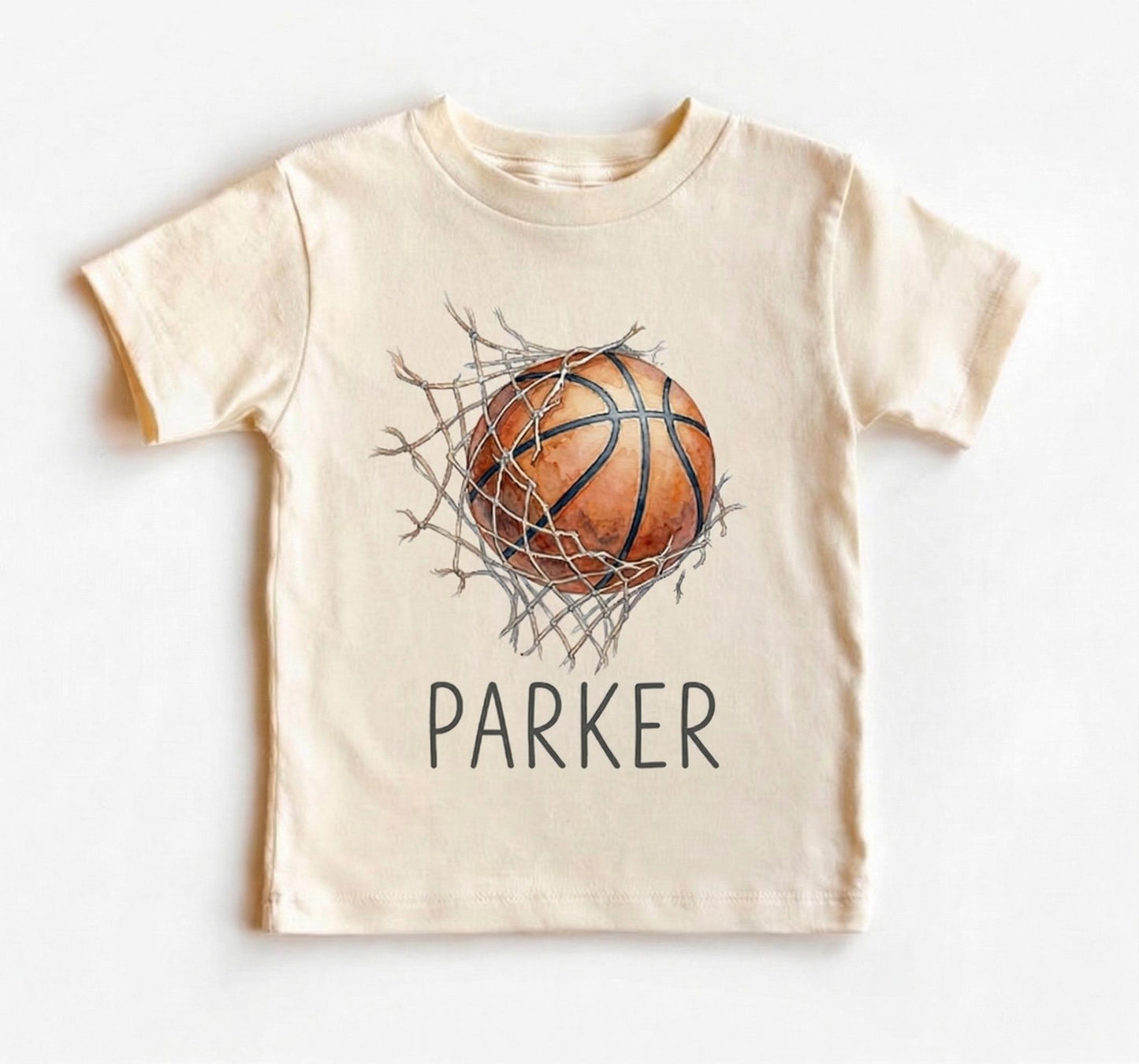 Custom Name Basketball Shirt, Personalized Watercolor Sports Tee, Basketball Lover Gift, Game Day Outfit, Player Fan Team Apparel