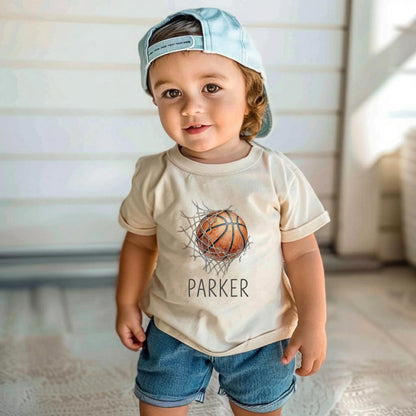 Custom Name Basketball Shirt, Personalized Watercolor Sports Tee, Basketball Lover Gift, Game Day Outfit, Player Fan Team Apparel