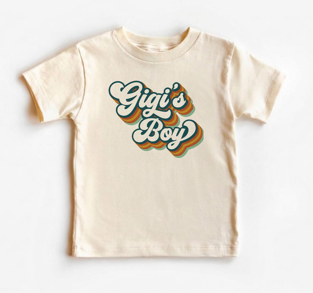 Gigi's Boy Toddler Shirt, Retro Groovy Grandson Tee, Cute Grandma Gift, Boho Baby Boy Outfit, Promoted To Gigi, New Birth Announcement