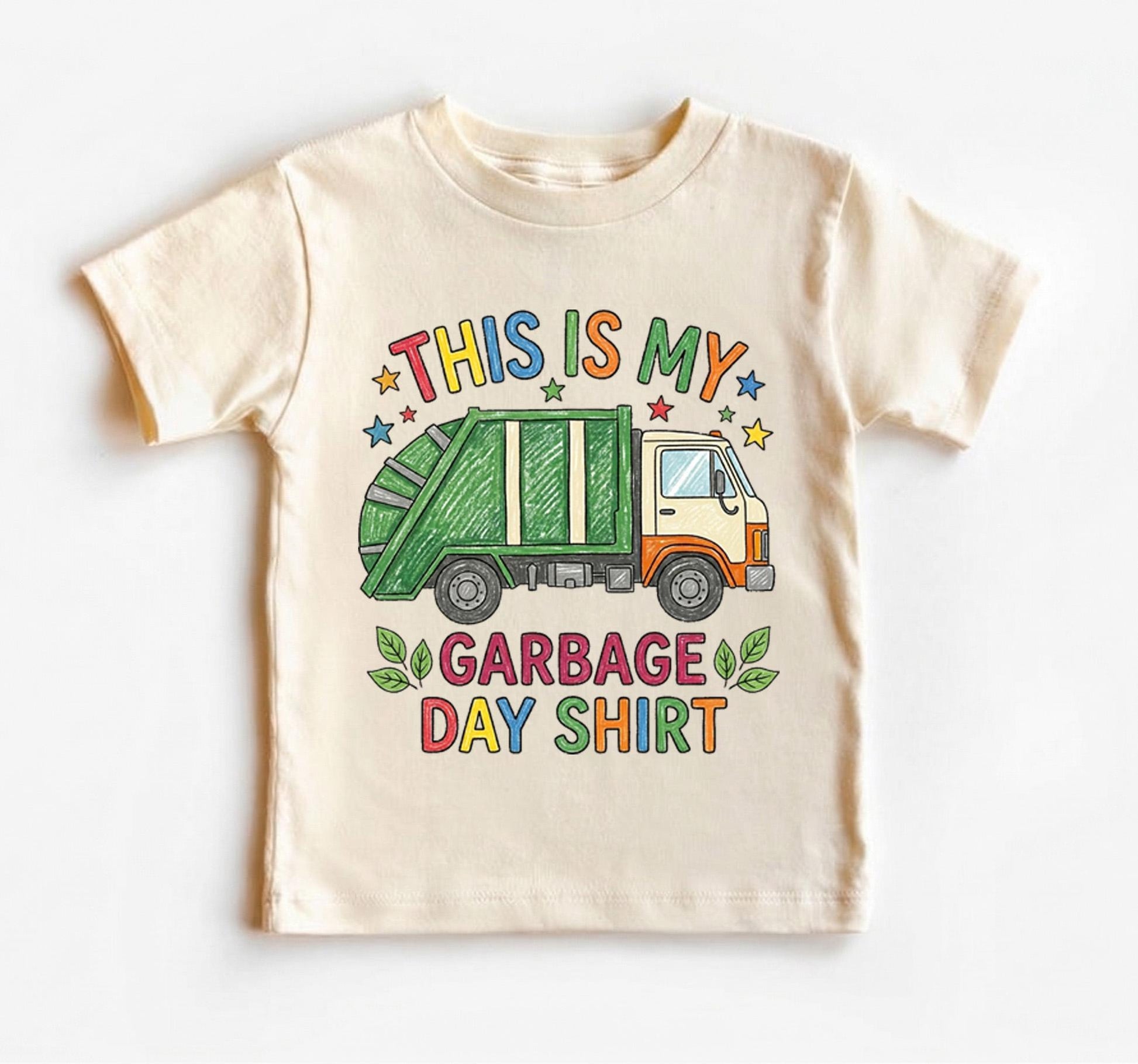 This Is My Garbage Day Shirt, Toddler Boy Trash Truck Tee, Colorful Garbage Truck Outfit, Funny Kids Clothes, Toddler Birthday Gift