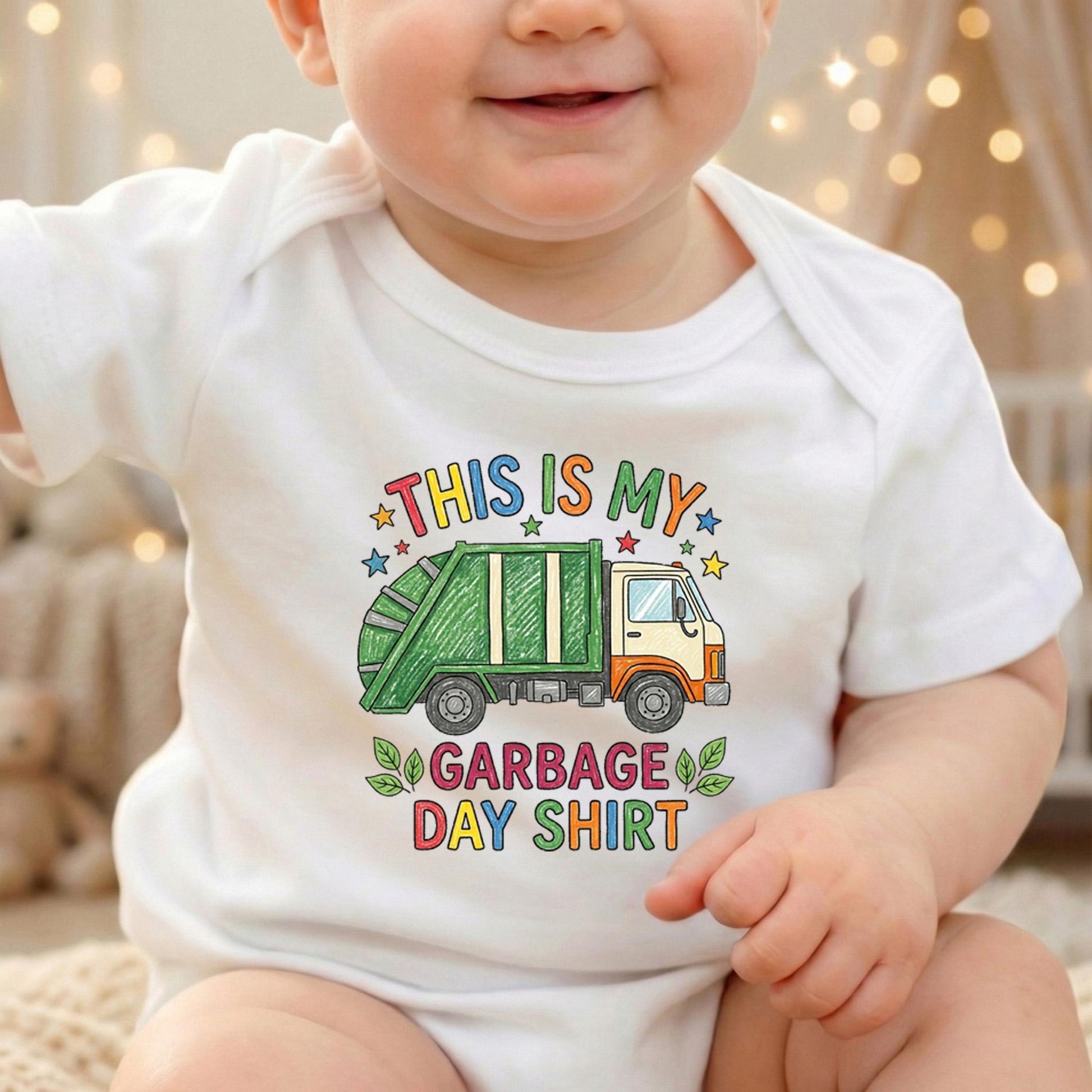 This Is My Garbage Day Shirt, Toddler Boy Trash Truck Tee, Colorful Garbage Truck Outfit, Funny Kids Clothes, Toddler Birthday Gift