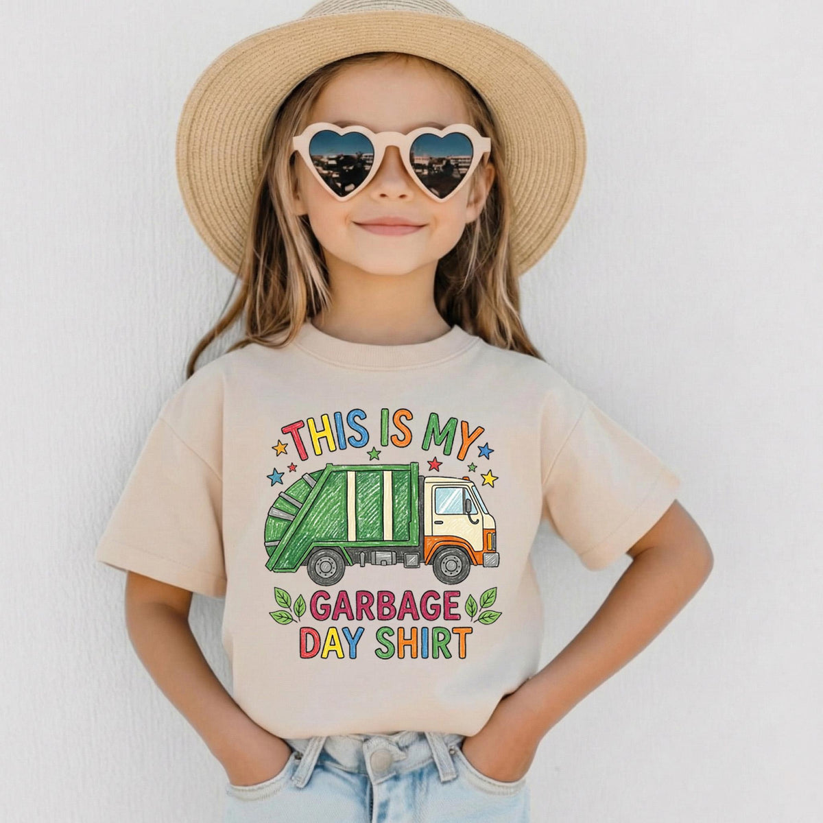This Is My Garbage Day Shirt, Toddler Boy Trash Truck Tee, Colorful Garbage Truck Outfit, Funny Kids Clothes, Toddler Birthday Gift