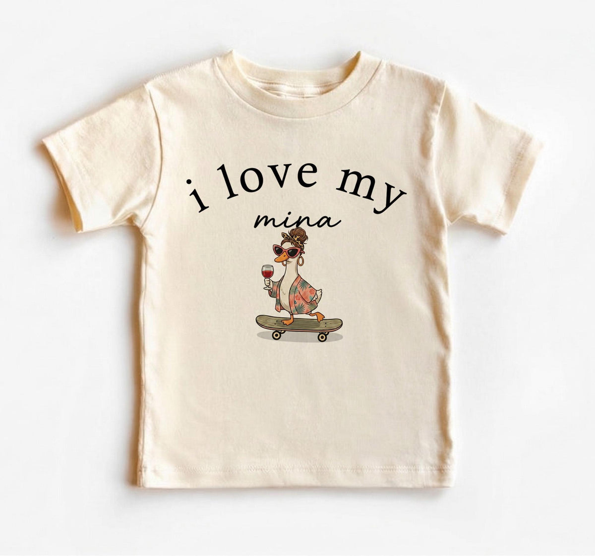 I Love My Custom Name Baby Onesie, Personalized Newborn Bodysuit, Custom Aunt Uncle Daddy Outfit, Funny Dinosaur Goose Baby Clothes