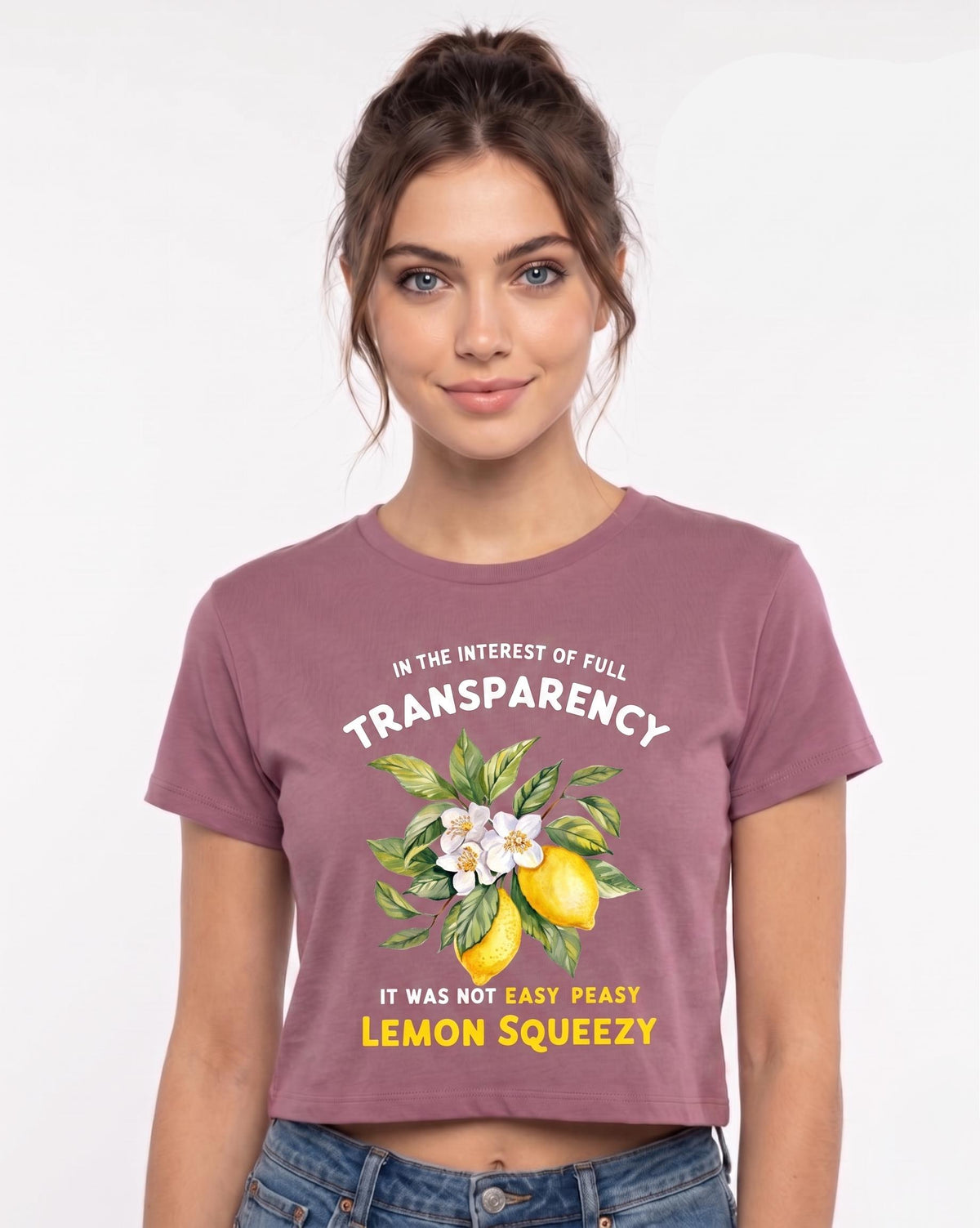 Not Easy Peasy Lemon Squeezy Shirt, Full Transparency Tee, Sarcastic Lemon T-shirt, Funny Graphic Shirt for Women, Cute Mental Health Gift