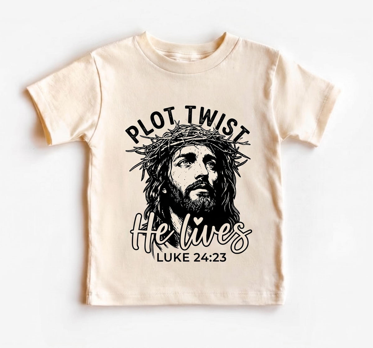 Plot Twist He Lives Shirt, Luke 24 23 Tee, Jesus Crown Of Thorns, Christian Easter Apparel, Bible Verse T-Shirt, Religious Faith Gift