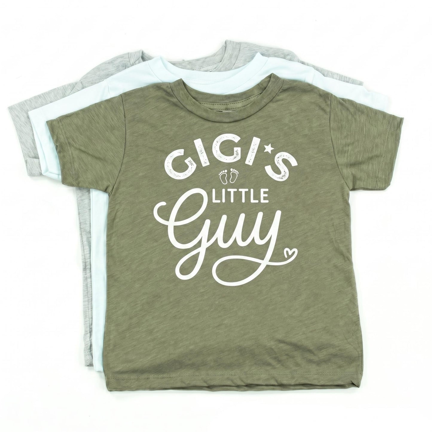 Gigi's Little Guy Toddler Boy Shirt, Cute Grandson Gift, Pregnancy Reveal to Grandma, New Gigi Baby Shower Gift, Baby Boy Clothes