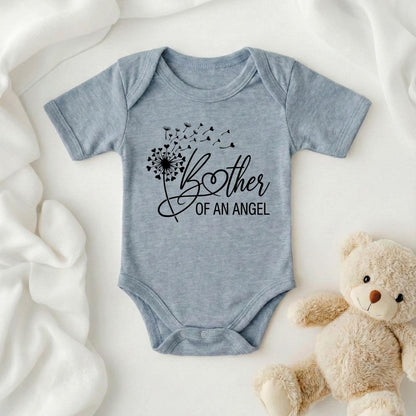 Brother Of An Angel Dandelion Shirt, Sibling Loss Grief Gift, Infant Loss Memorial Toddler Tee, Miscarriage Keepsake Kids Top