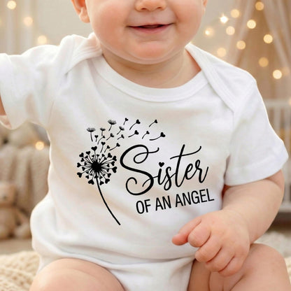 Sister of an Angel Shirt | Sibling Loss Gift | Grief Memorial Tee | Toddler Remembrance Shirt | Angel Sister | Miscarriage Awareness