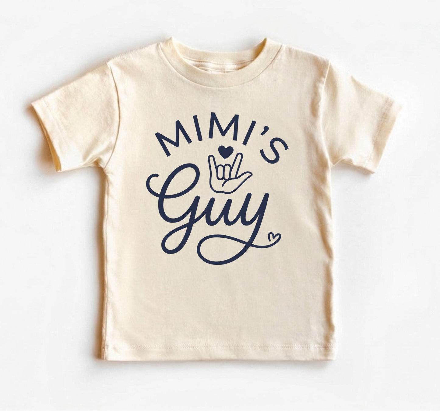 Mimis Guy Baby Boy Bodysuit, ASL I Love You Toddler Shirt, Cute Grandson Tee, Grandma Mimi Gift, Mothers Day Gift From Grandson