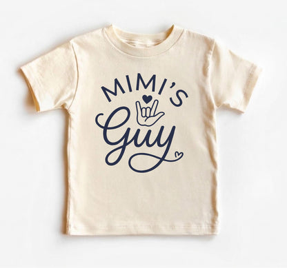 Mimis Guy Baby Boy Bodysuit, ASL I Love You Toddler Shirt, Cute Grandson Tee, Grandma Mimi Gift, Mothers Day Gift From Grandson