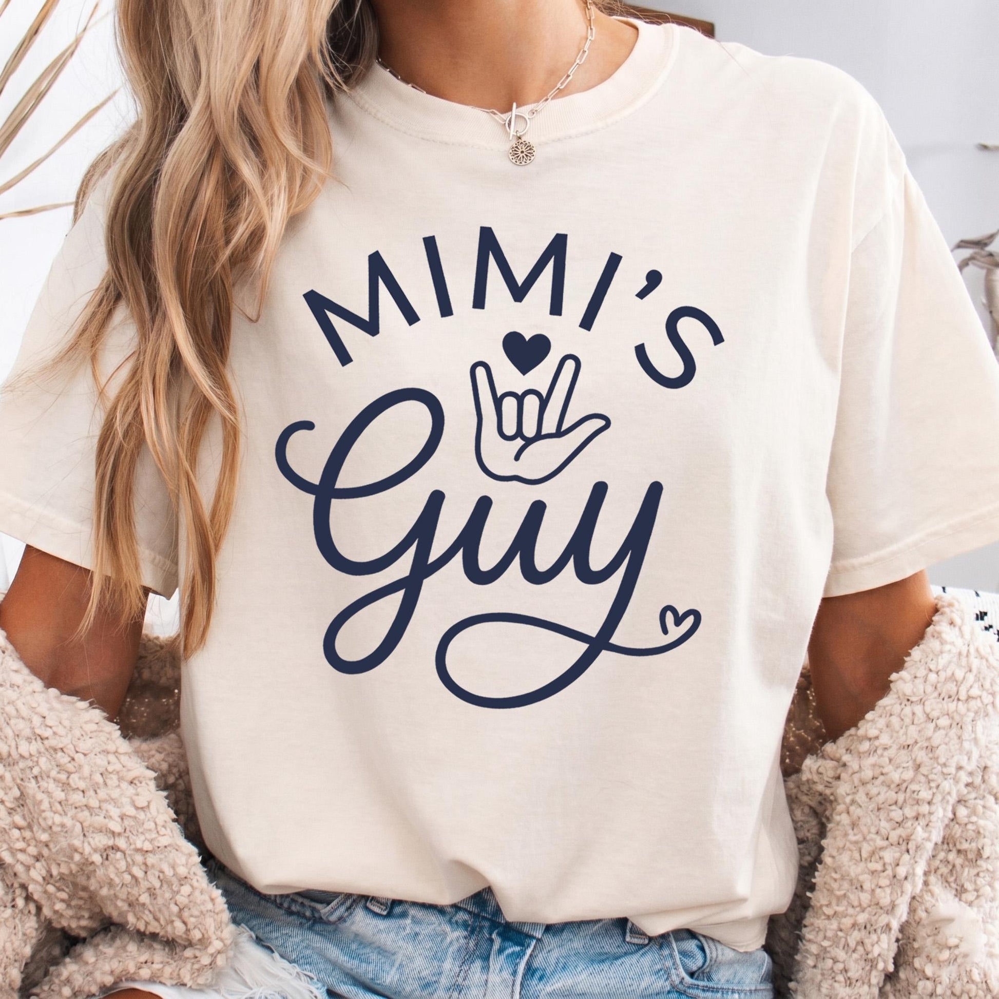 Mimis Guy Baby Boy Bodysuit, ASL I Love You Toddler Shirt, Cute Grandson Tee, Grandma Mimi Gift, Mothers Day Gift From Grandson