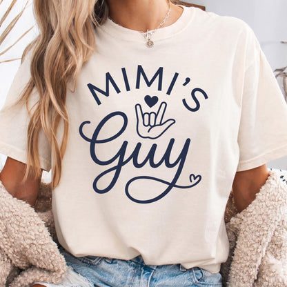Mimis Guy Baby Boy Bodysuit, ASL I Love You Toddler Shirt, Cute Grandson Tee, Grandma Mimi Gift, Mothers Day Gift From Grandson