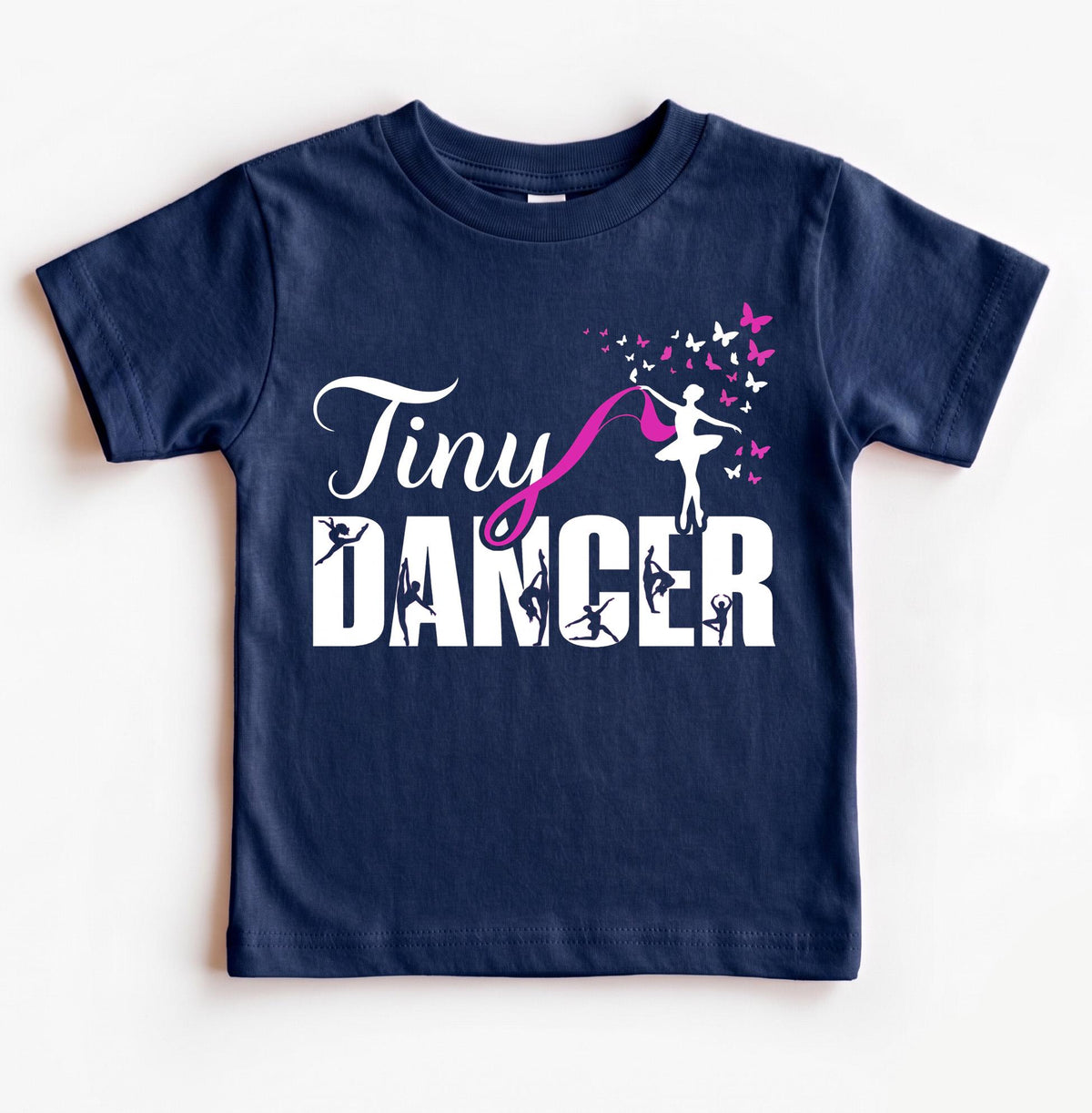 Tiny Dancer Toddler Shirt, Cute Ballet Girl T-Shirt, Little Ballerina Tee, Kids Dance Recital Gift, Butterfly Gymnastics Top