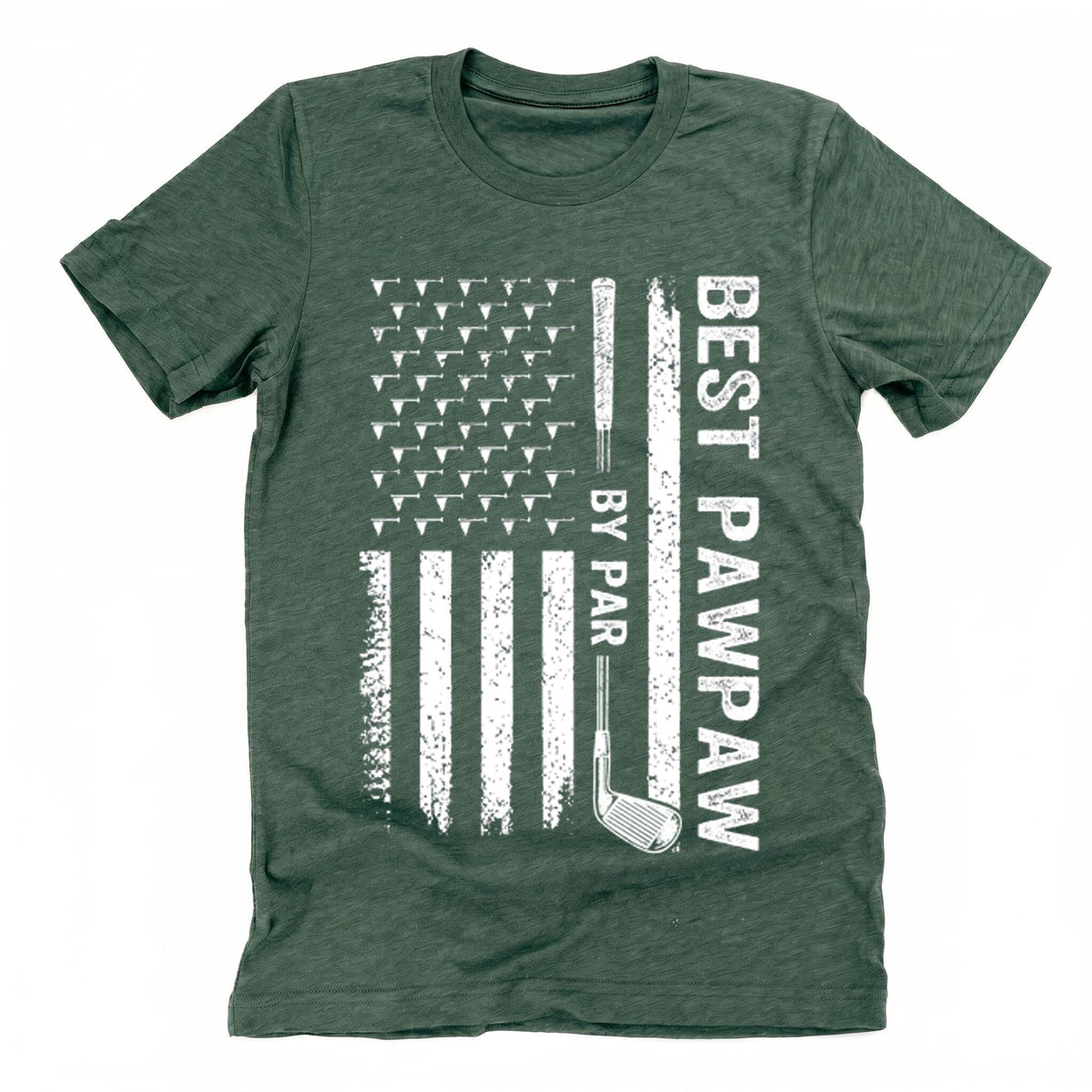 Best Pawpaw By Par Shirt, Fathers Day Gift For Golf Grandpa, Funny Golfing Papa Tee, American Flag Golf Apparel, Grandpa Birthday Gift