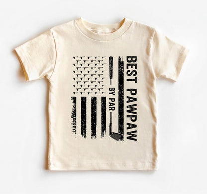 Best Pawpaw By Par Shirt, Fathers Day Gift For Golf Grandpa, Funny Golfing Papa Tee, American Flag Golf Apparel, Grandpa Birthday Gift