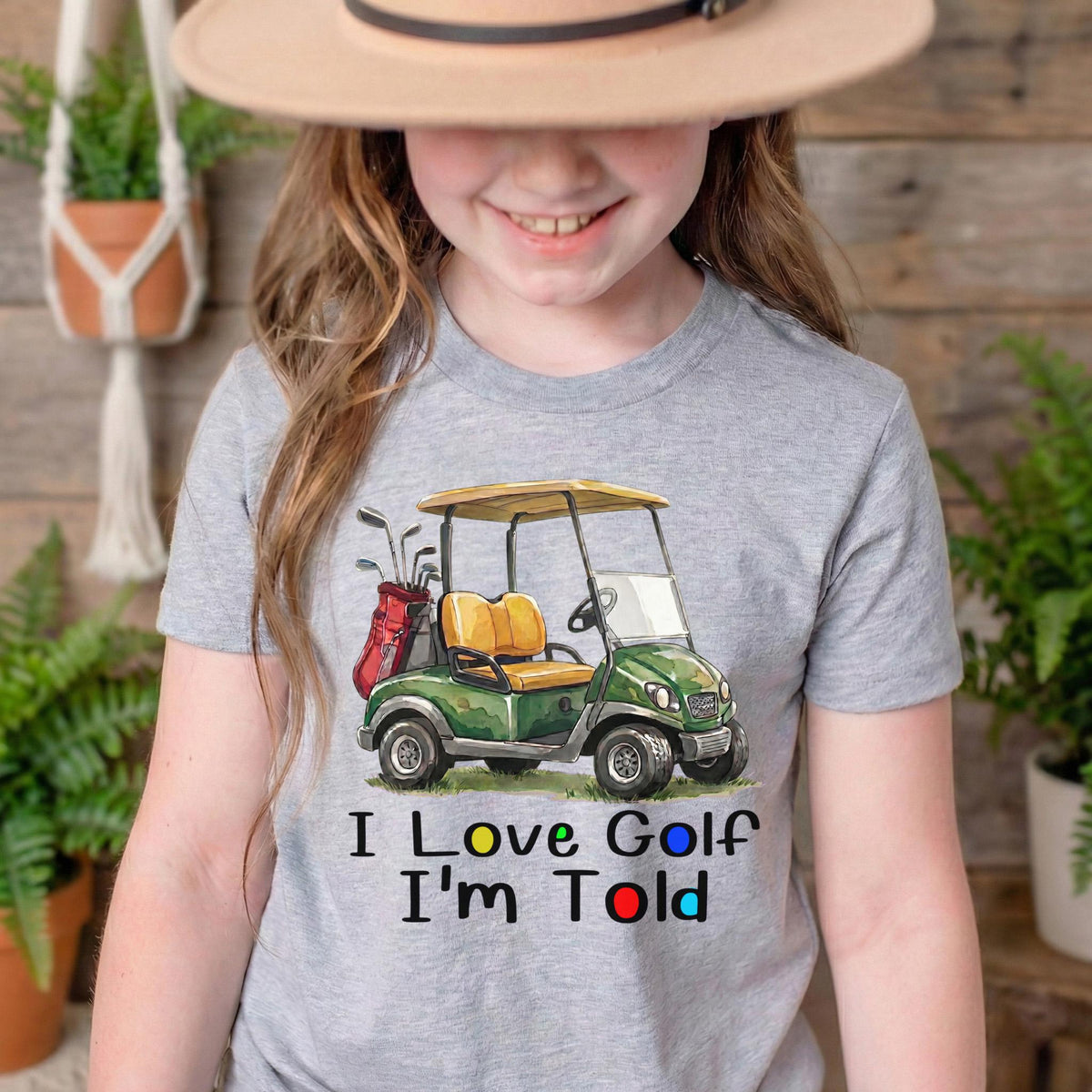 I Love Golf Im Told Baby Bodysuit, Funny Golf Cart Onesie, Future Golfer Baby Clothes, Golf Dad Gift, Golf Themed Baby Shower Gift Boys
