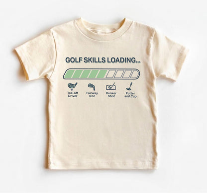 Golf Skills Loading Toddler Shirt, Funny Future Golfer Kids Tee, Cute Golf Baby Boy Outfit, Daddy Golf Buddy, Fathers Day Gift from Son