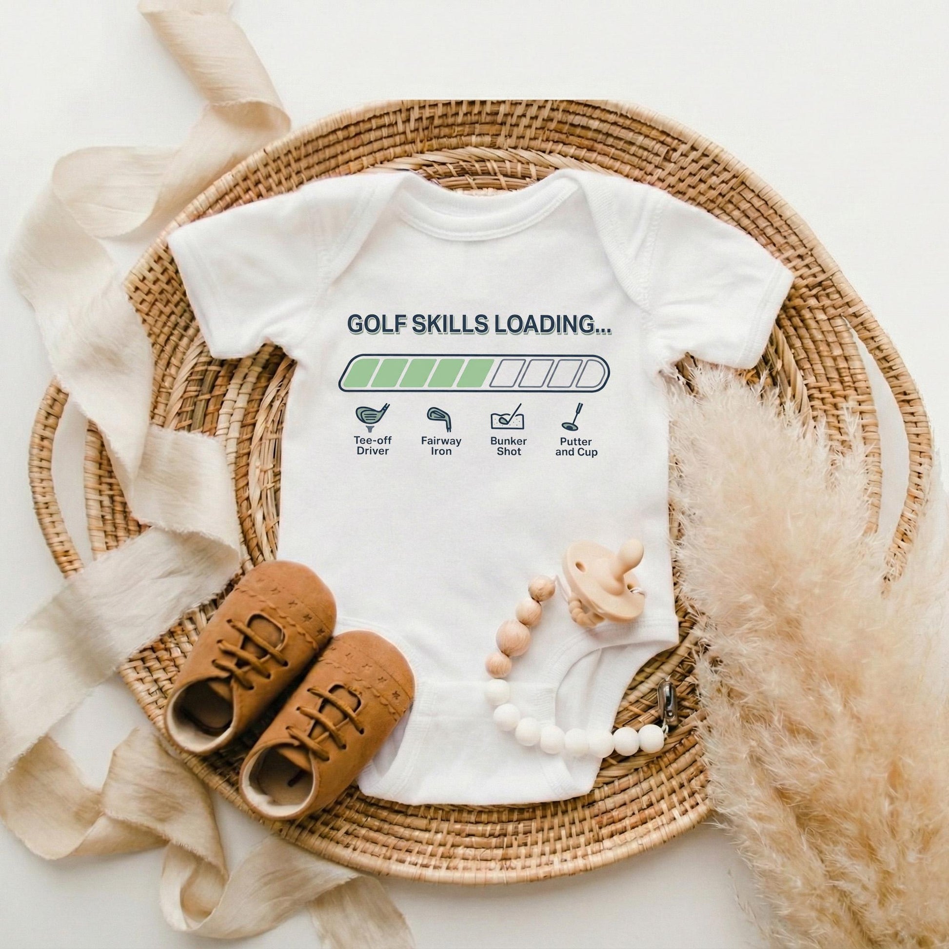 Golf Skills Loading Toddler Shirt, Funny Future Golfer Kids Tee, Cute Golf Baby Boy Outfit, Daddy Golf Buddy, Fathers Day Gift from Son