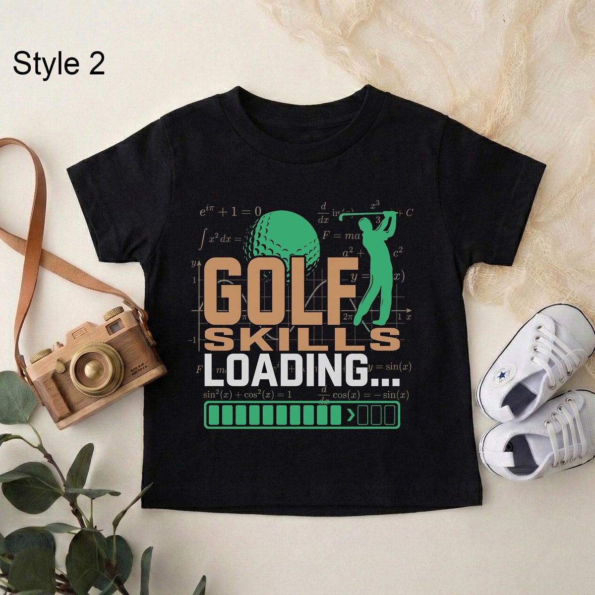 Golf Skills Loading Kids Shirt, Funny Toddler Boy Golf Tee, Future Golfer Baby Outfit, Cute Sports TShirt, Daddy Golf Buddy Gift