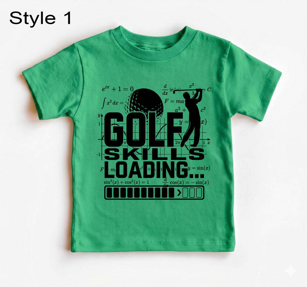 Golf Skills Loading Kids Shirt, Funny Toddler Boy Golf Tee, Future Golfer Baby Outfit, Cute Sports TShirt, Daddy Golf Buddy Gift