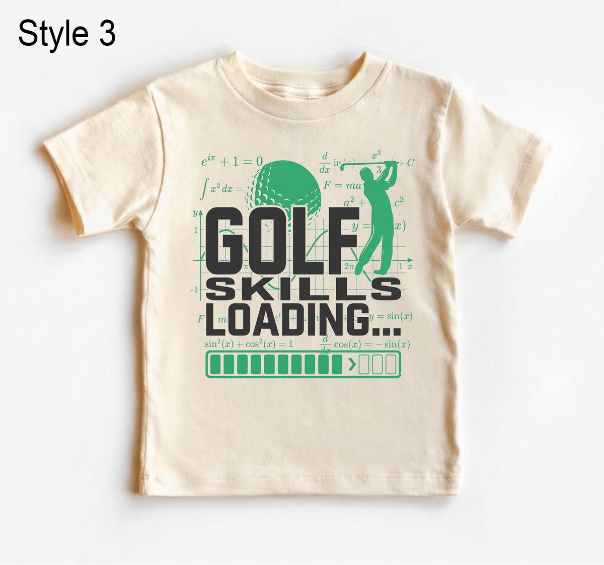 Golf Skills Loading Kids Shirt, Funny Toddler Boy Golf Tee, Future Golfer Baby Outfit, Cute Sports TShirt, Daddy Golf Buddy Gift