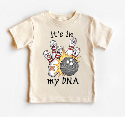 Funny Bowling Baby Bodysuit, It's In My DNA Infant Shirt, Future Bowler Clothes, Cute Baby Shower Gift For Bowler Dad, Fingerprint Art
