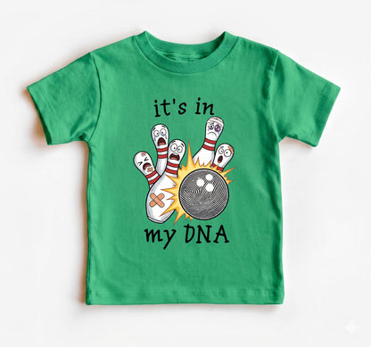 Funny Bowling Baby Bodysuit, It's In My DNA Infant Shirt, Future Bowler Clothes, Cute Baby Shower Gift For Bowler Dad, Fingerprint Art