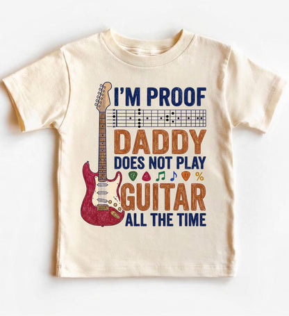 Funny Guitar Baby Bodysuit, I'm Proof Daddy Doesn't Play Guitar All The Time, Musician Baby Clothes, New Dad Gift, Baby Shower Gift