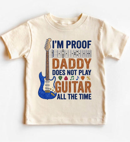 Funny Guitar Baby Bodysuit, I'm Proof Daddy Doesn't Play Guitar All The Time, Musician Baby Clothes, New Dad Gift, Baby Shower Gift