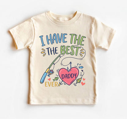 Best Daddy Ever Baby Bodysuit, Fishing Baby Shirt, Cute Daddy Tee, Pastel Doodle Infant Apparel, New Dad Gift, Fishing Lover Kid Clothes