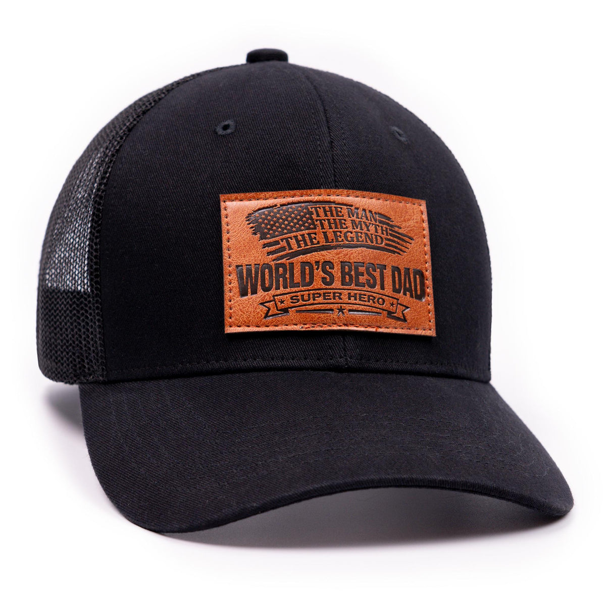 World's Best Dad Shirt and Baseball Cap Combo, The Man The Myth The Legend Dad Hat, Fathers Day Gift Set for Husband, Mens Trucker Hat