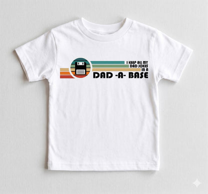 Retro Dadabase Shirt, Funny Tech Dad Gift, Floppy Disk T-Shirt, 90s Computer Geek Tee, Vintage Dad Joke Apparel, Fathers Day Gift for IT