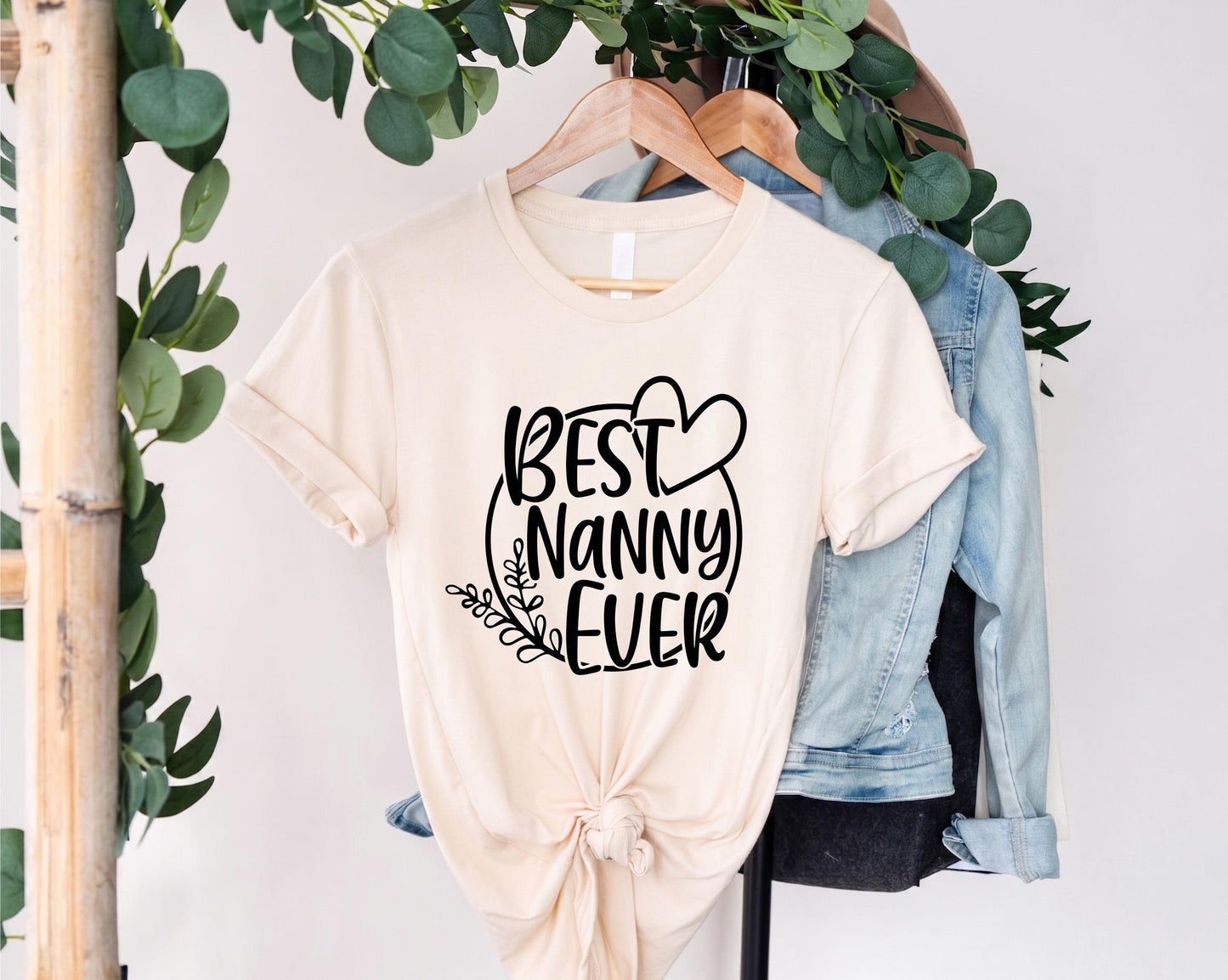 Best Nanny Ever Shirt, Nanny Gift Ideas, Promoted To Nanny Tee, Grandma Birthday Present, Mother's Day Tshirt, Babysitter Appreciation