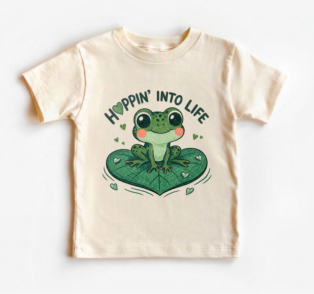 Cute Frog Baby Onesie, Hoppin Into Life Bodysuit, Gender Neutral Newborn Clothes, Nature Lover Baby Shower Gift, Kawaii Lily Pad Outfit