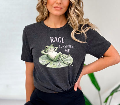 Funny Frog Baby Bodysuit, Rage Consumes Me Infant Shirt, Sarcastic Meme Baby Clothes, Relaxed Frog Newborn Outfit, Humor Baby Shower Gift