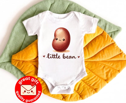 Little Bean Baby Bodysuit, Cute Gender Neutral Baby Clothes, Baby Shower Gift, Pregnancy Announcement Outfit, Newborn Coming Home Shirt