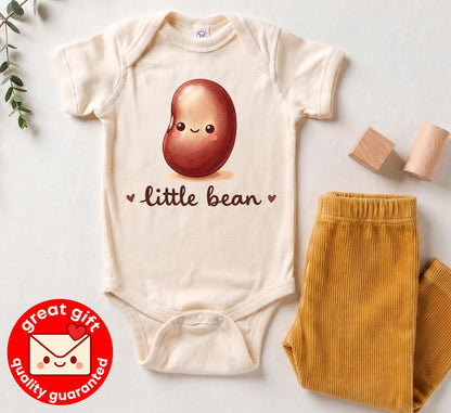 Little Bean Baby Bodysuit, Cute Gender Neutral Baby Clothes, Baby Shower Gift, Pregnancy Announcement Outfit, Newborn Coming Home Shirt