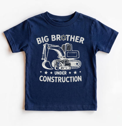 Big Brother Under Construction Shirt, Excavator Pregnancy Announcement, Promoted To Big Bro Toddler Digger Tee, 2026 Sibling Reveal Gift