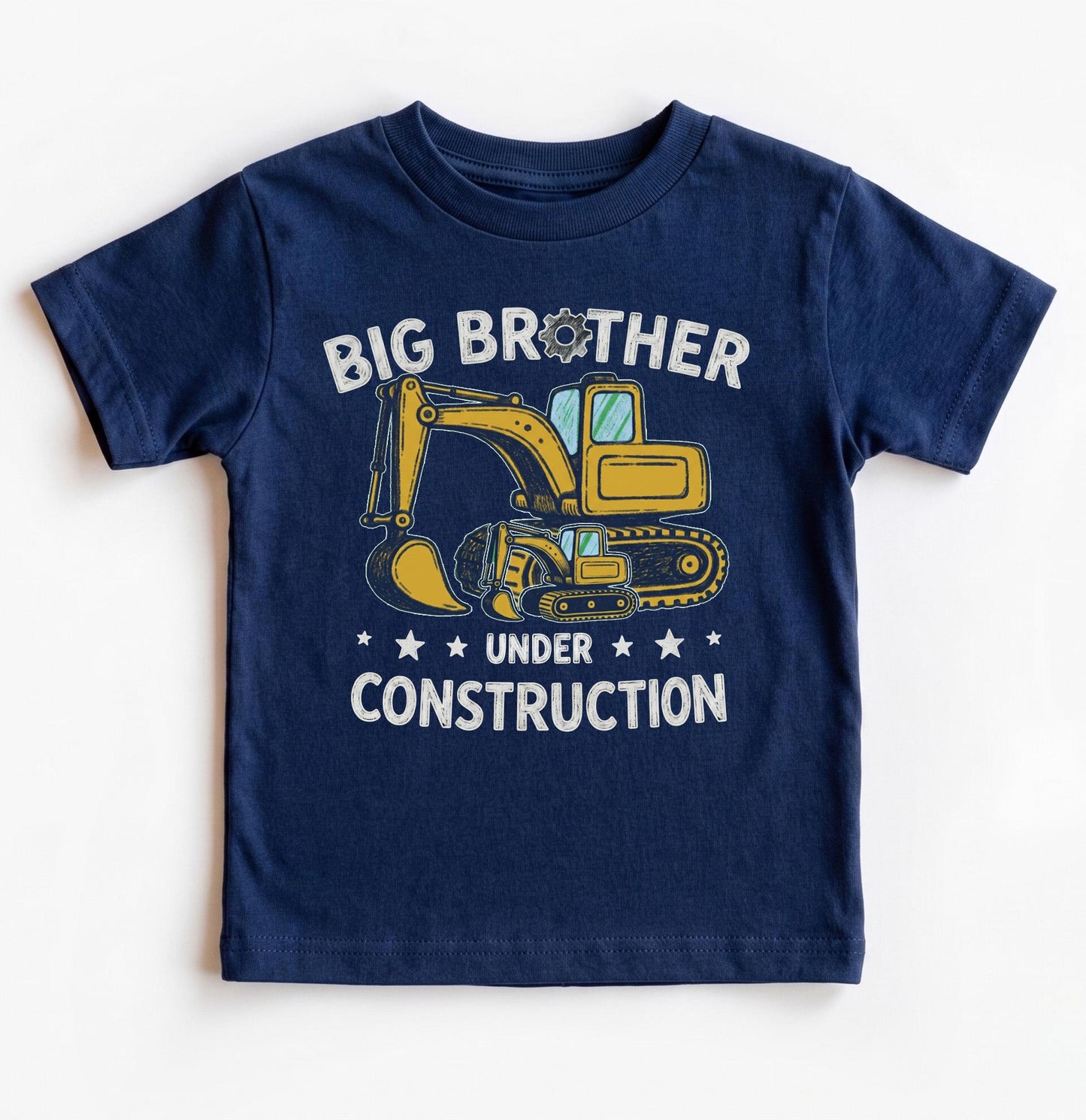 Big Brother Under Construction Shirt, Excavator Pregnancy Announcement, Promoted To Big Bro Toddler Digger Tee, 2026 Sibling Reveal Gift